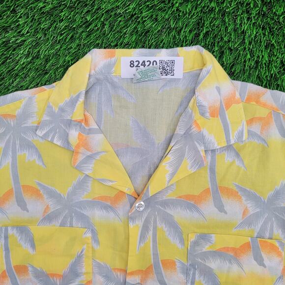 Vintage Tropicana Palm AOP Button Shirt Small 20x28 Baggy - Picture 3 of 11